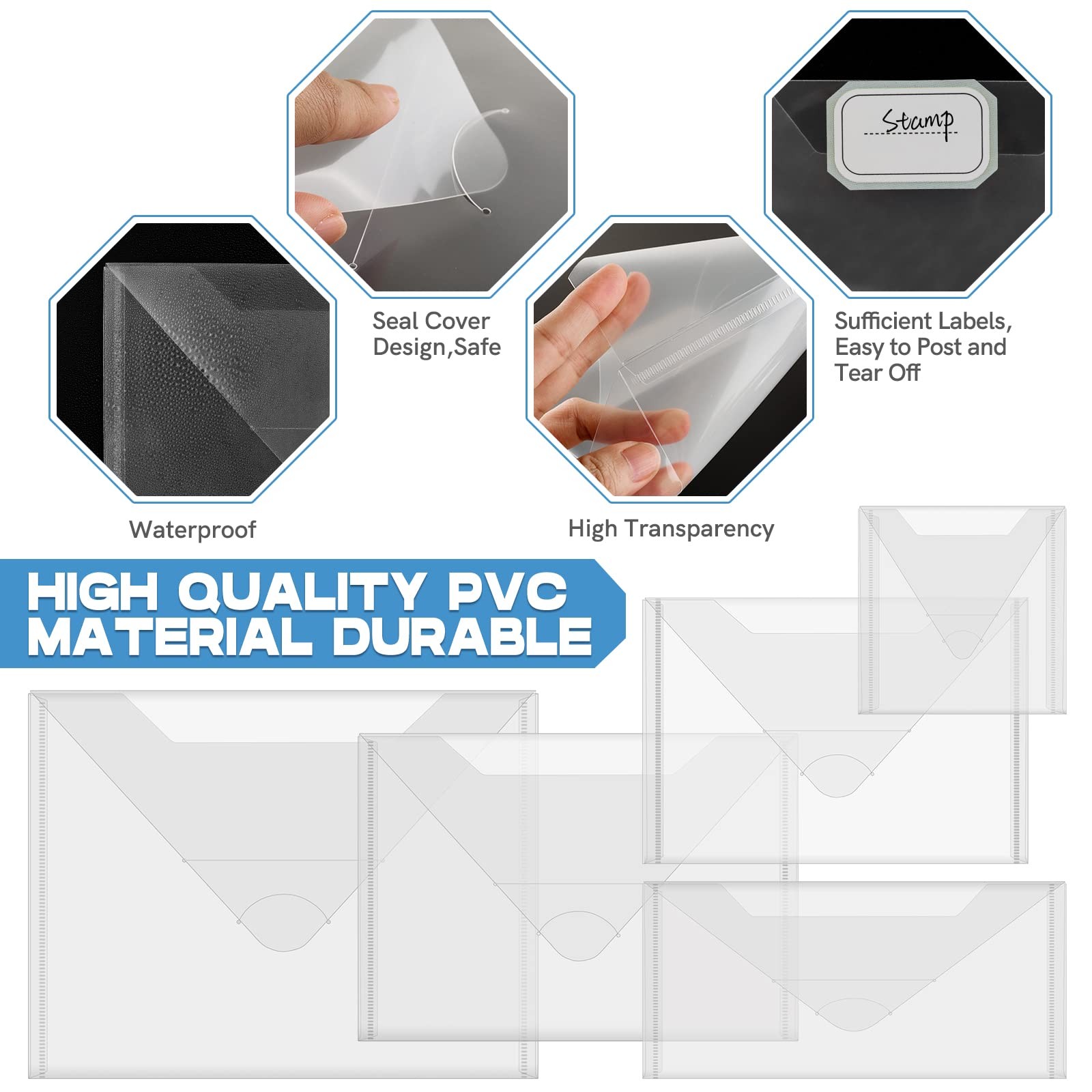 Briartw 20 Pack Storage Bag,4.5×9.5″ Resealable Plastic One Size, 20 PCS