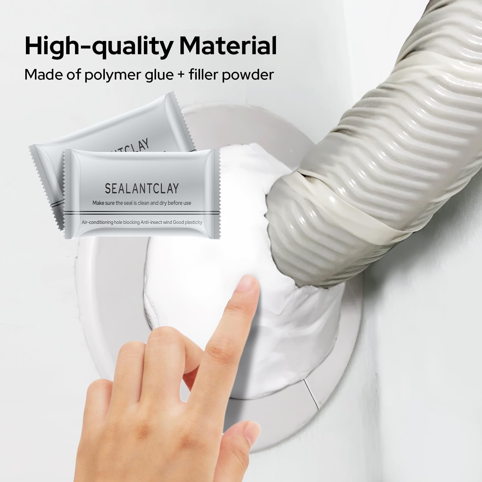 6-Pack New Type White Waterproof Sealant Mastic, Repair Sealing Clay,