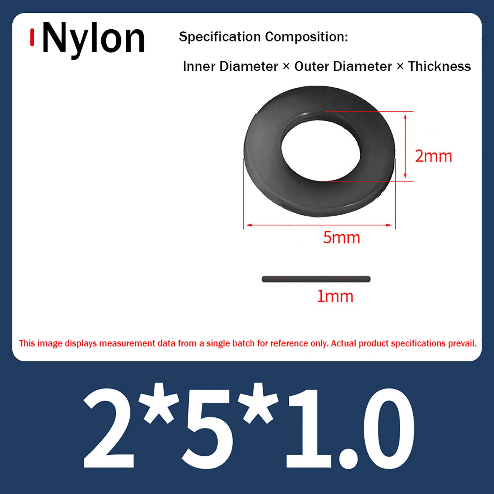 M2,M3,M4,M5,M6,M8,M10,M12-M24 PLASTIC WASHER NYLON METRIC FLAT Washers Black