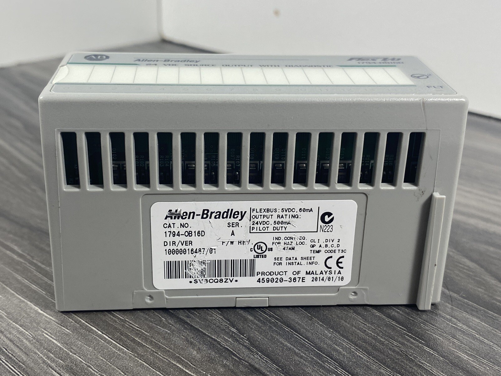 Allen Bradley 1794-OB16D Series A 16PT Flex I/O Output Module 24 VDC – USA