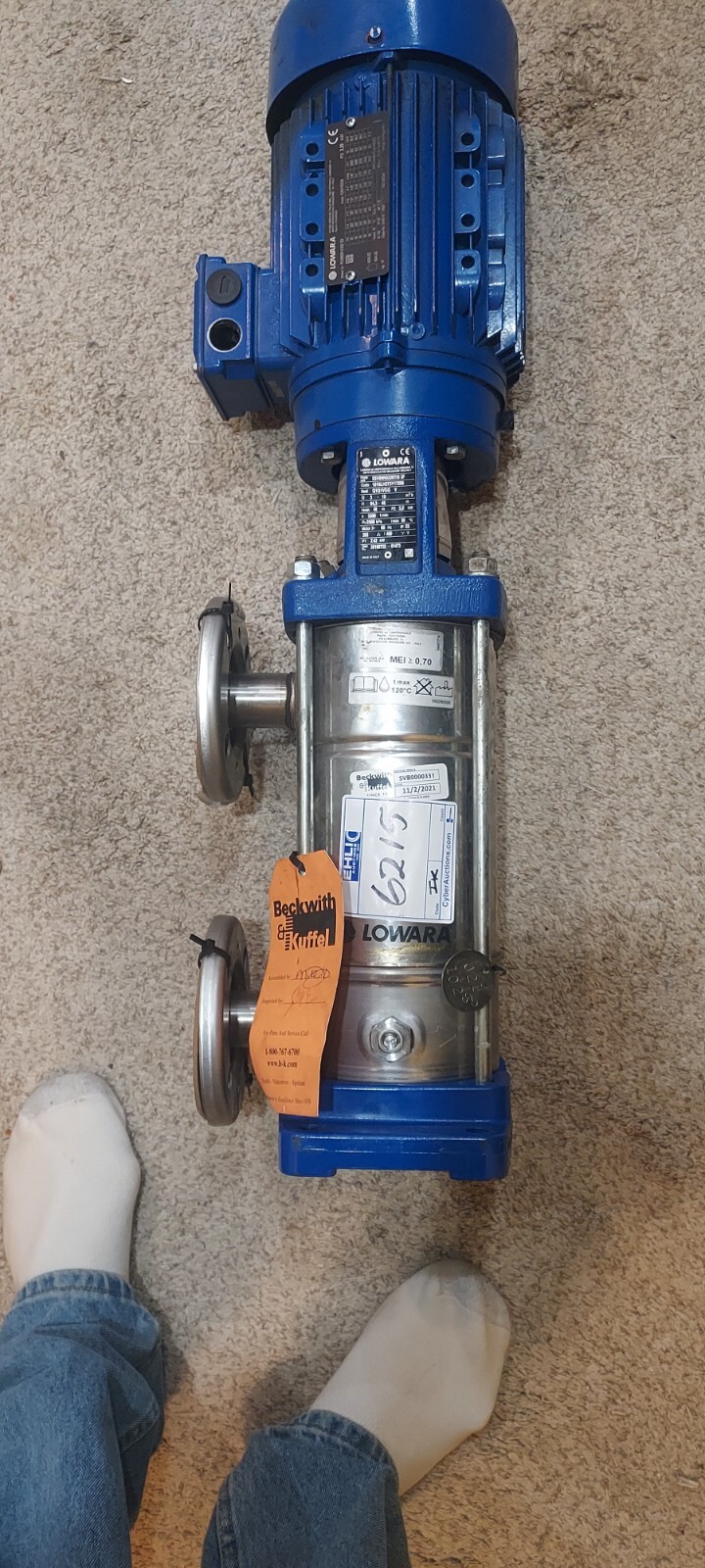 Lowara 5sv09r0226t/d2fVertical Multistage Pump 2.2kW 1016LH373417269