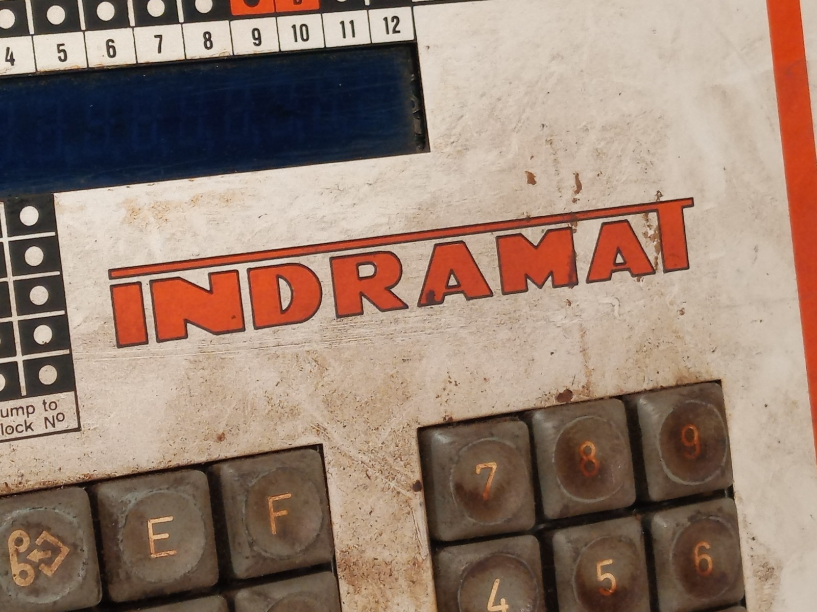 INDRAMAT 109-473-3201a-1 vintage key control panel KAT-3.3 for Perf-01 system