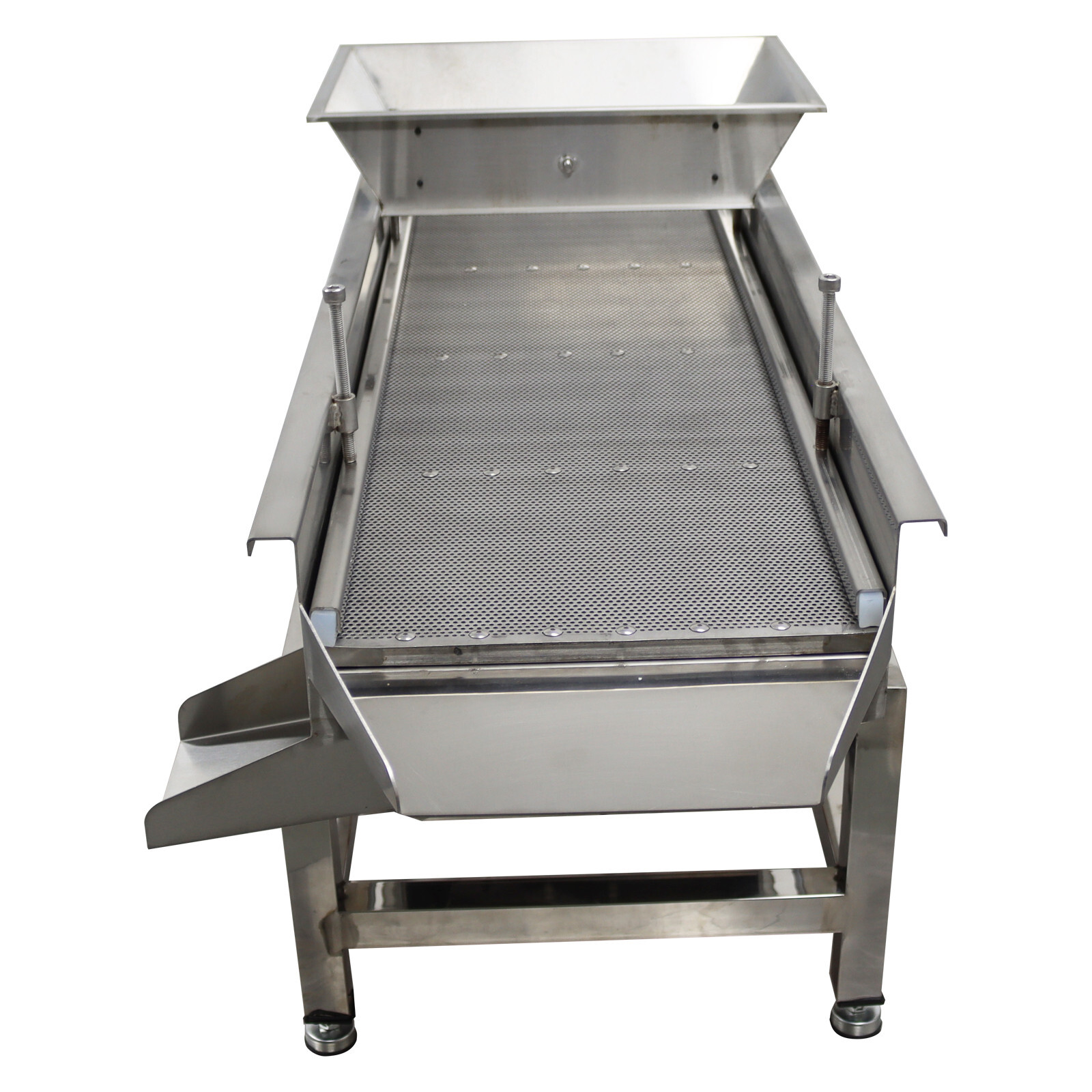 TB610 110V Stainless Steel Linear Vibrating Screen with 3mm Screen Dual Motor