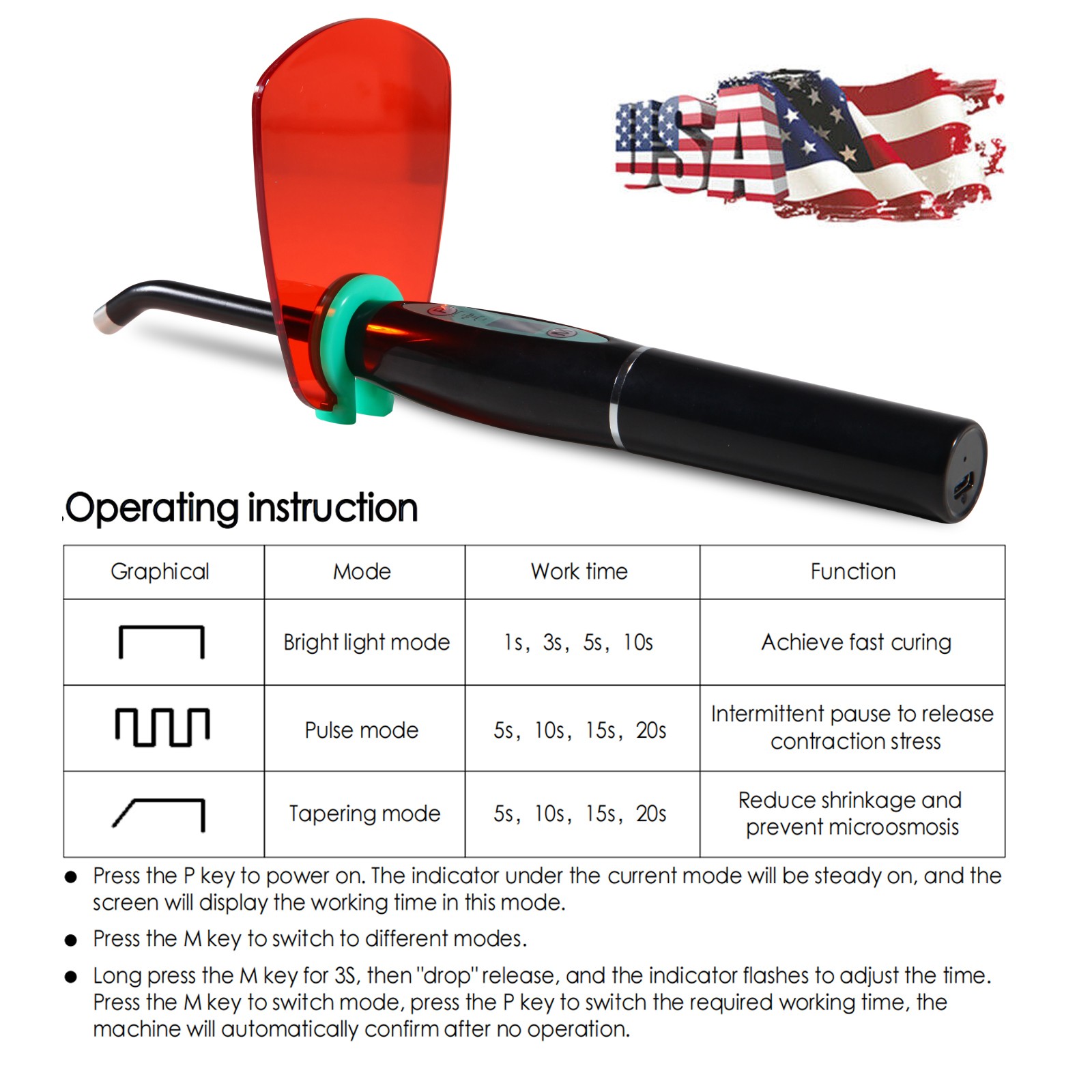 Woodpecker Style Dental Painless Oral Local Anesthesia Device anestesia Pen DE