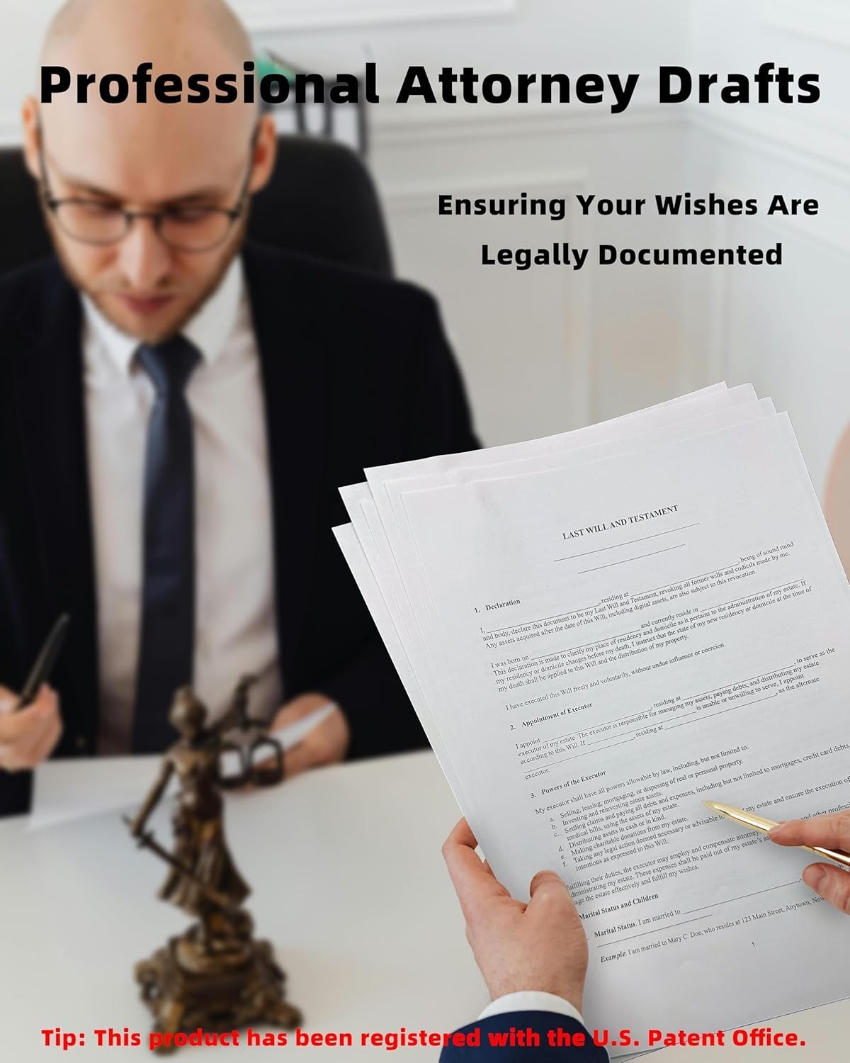 2025 Last Will and Testament Kit (3-Pack) – DIY Estate Planning Forms, Lawyer-