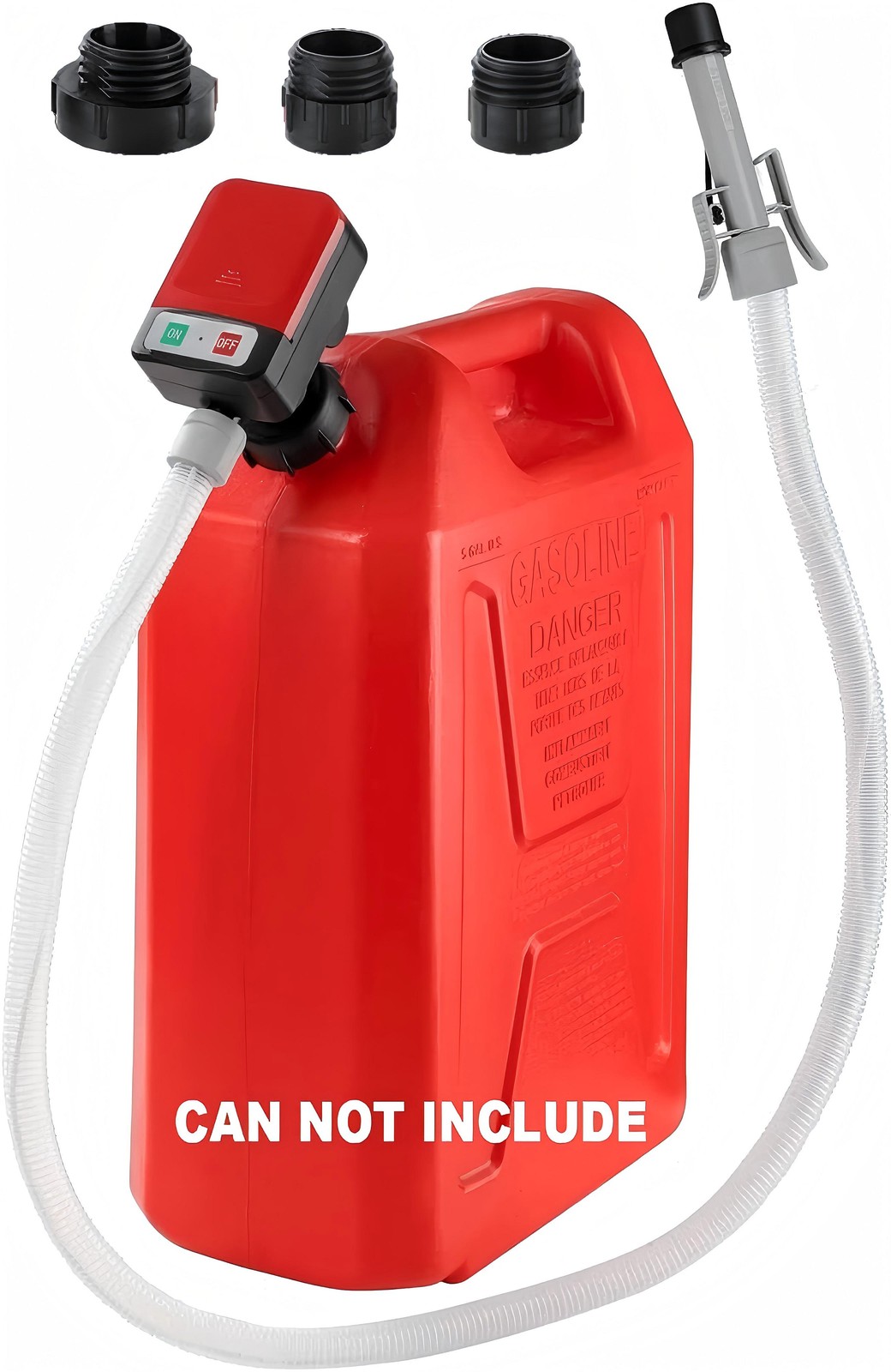 2.4 GPM Battery Powered Electric Fuel Transfer Pump For Gas Oil Water Liquid