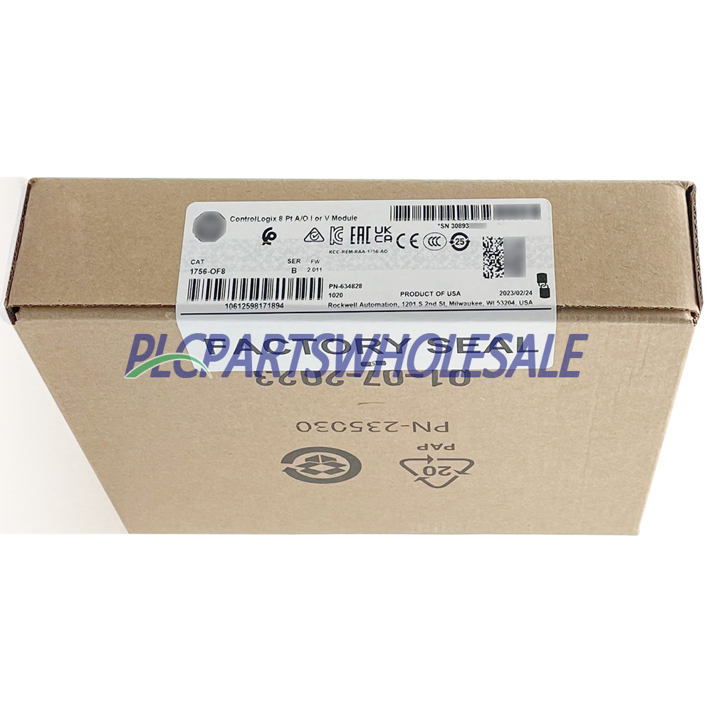 NEW Factory Sealed Allen Bradley 1756-OF8 ControlLogix 8 Pt A/O I or V Module