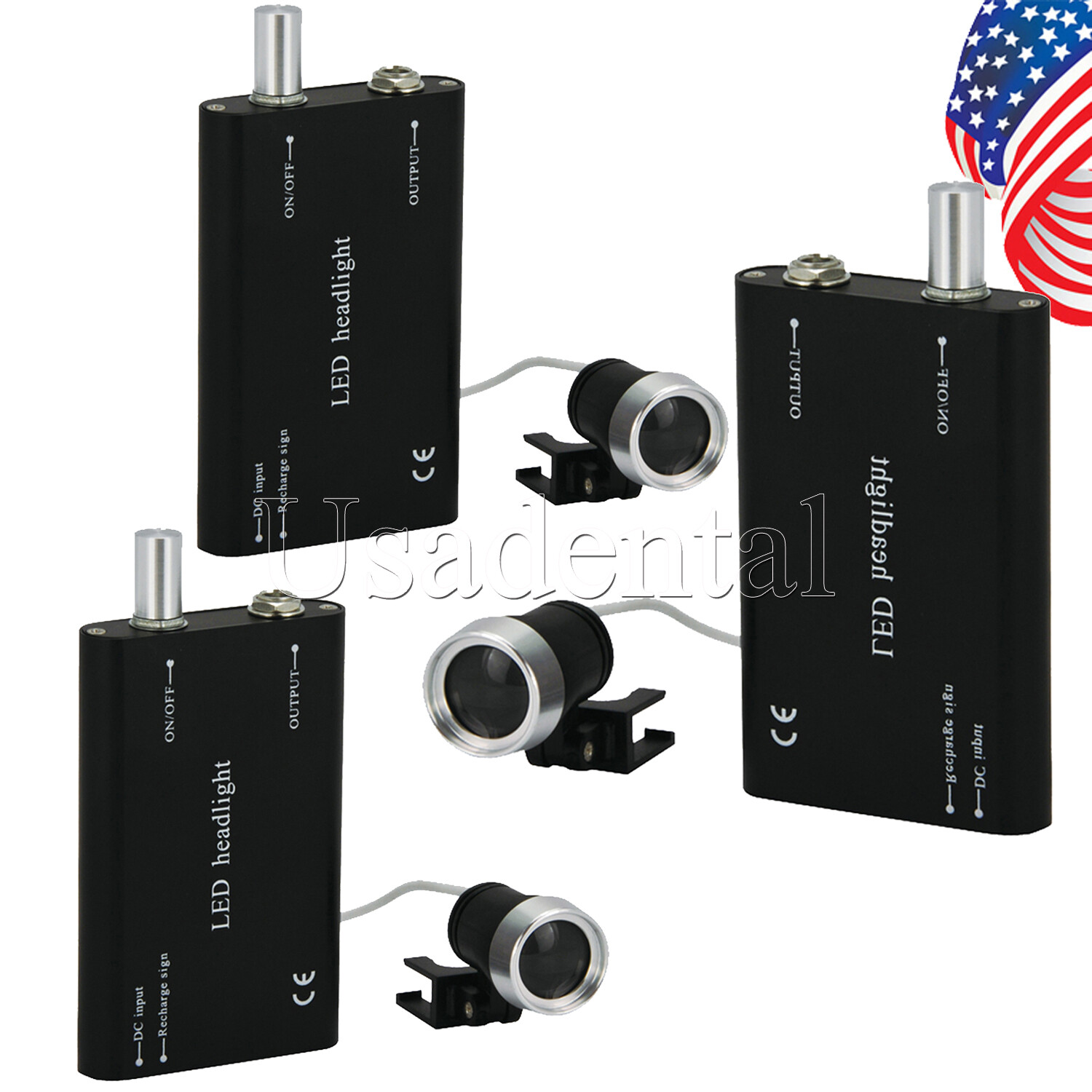 USA Stock Dental Surgical LED Headlight Lamp light for Binocular loupe Magnifier