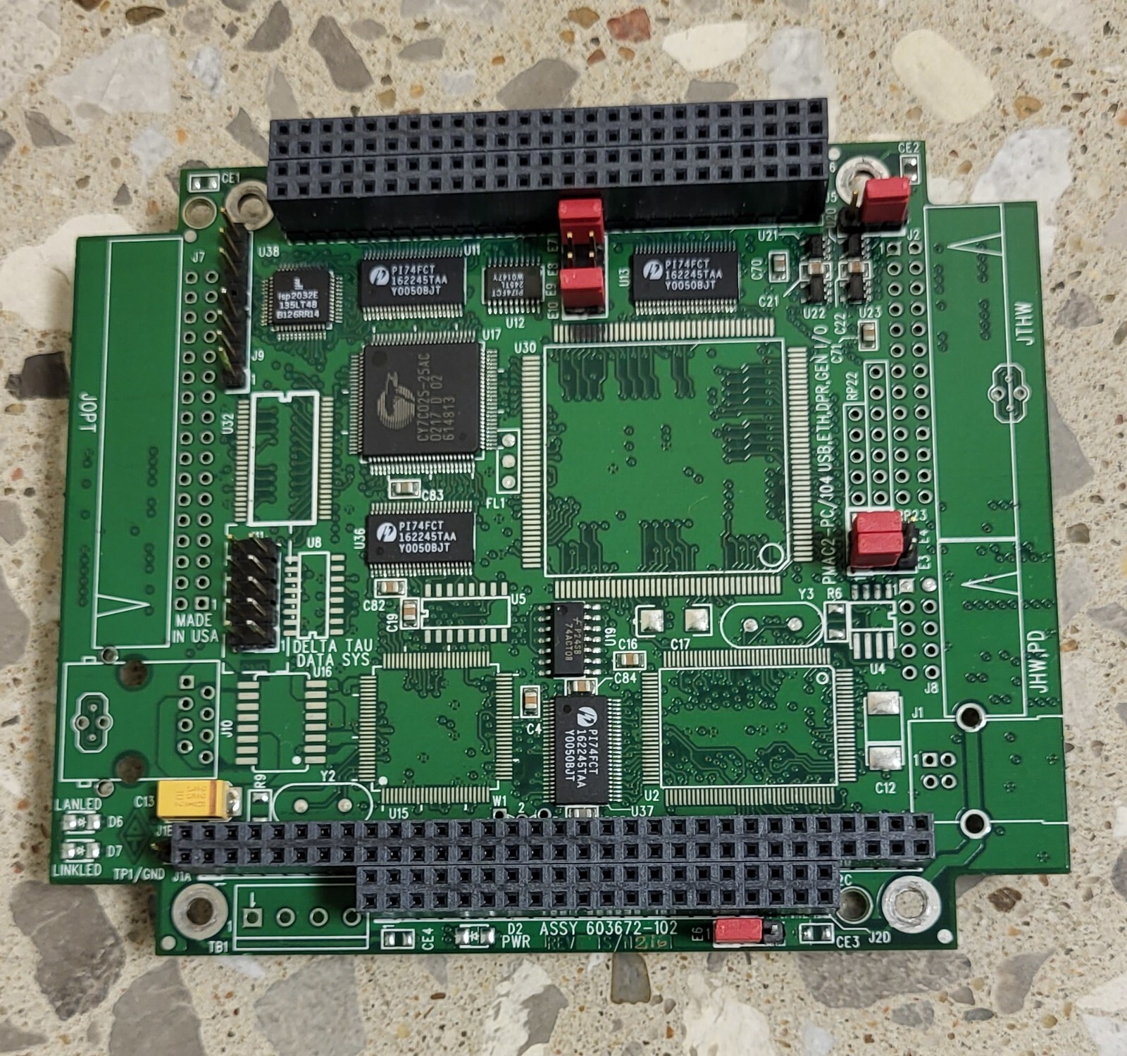 Delta Tau PMAC2-PC/104 USB, ETH, DPR, GEN I/O ASSY 603672-102