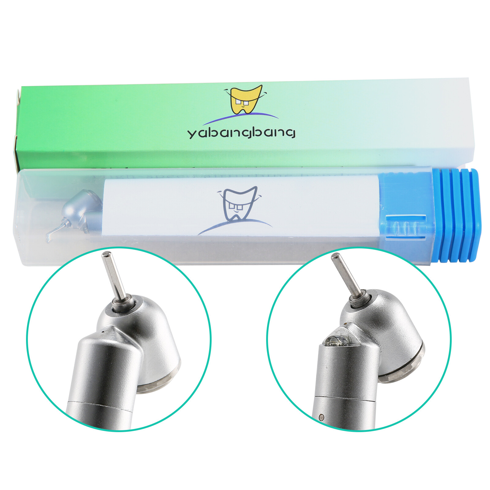 NSK Style Dental 45 Degree Surgical High Speed Handpiece Push Button (LED) 4Hole