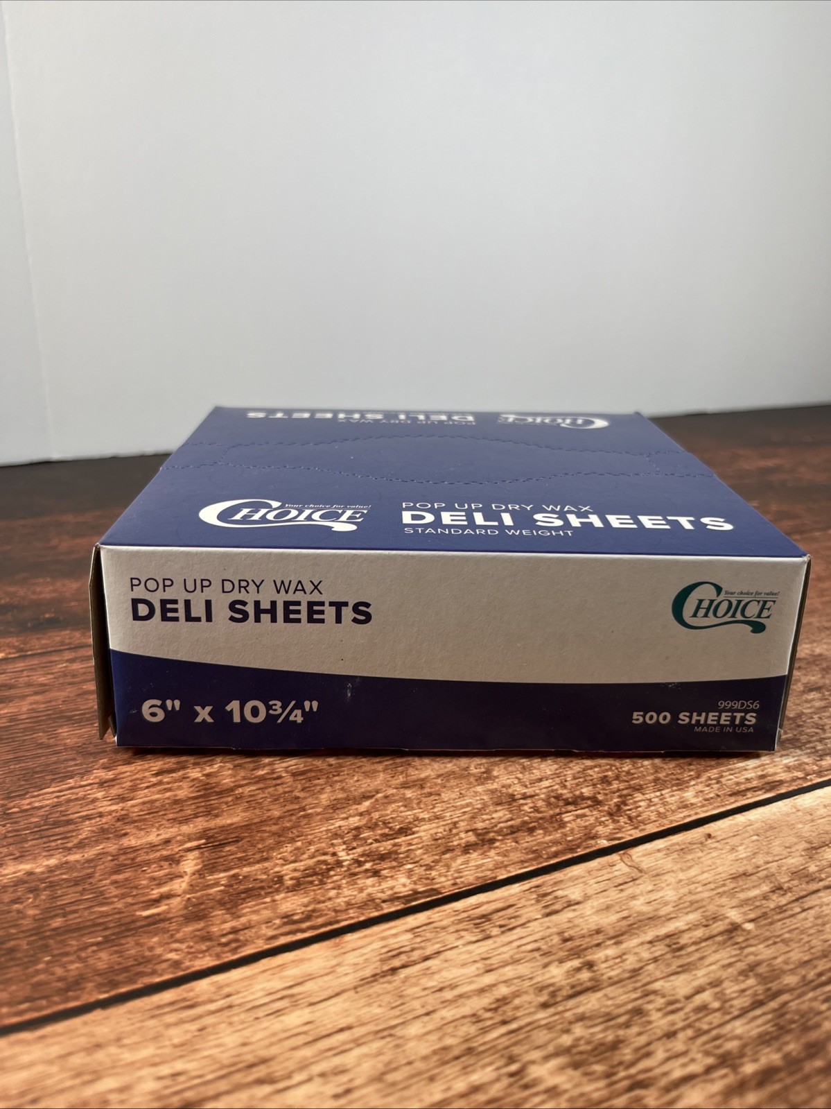 500 Count Pre-Cut Pop Up Dry Wax Deli Sheets ~ Standard Weight ~ 6” X 10.75”
