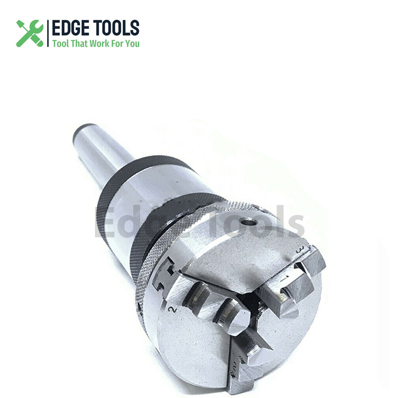 Self Centering Baby Lathe Chuck MT2 Revolving Center 2MT Shank 3 Jaw 65mm 2-1/2″