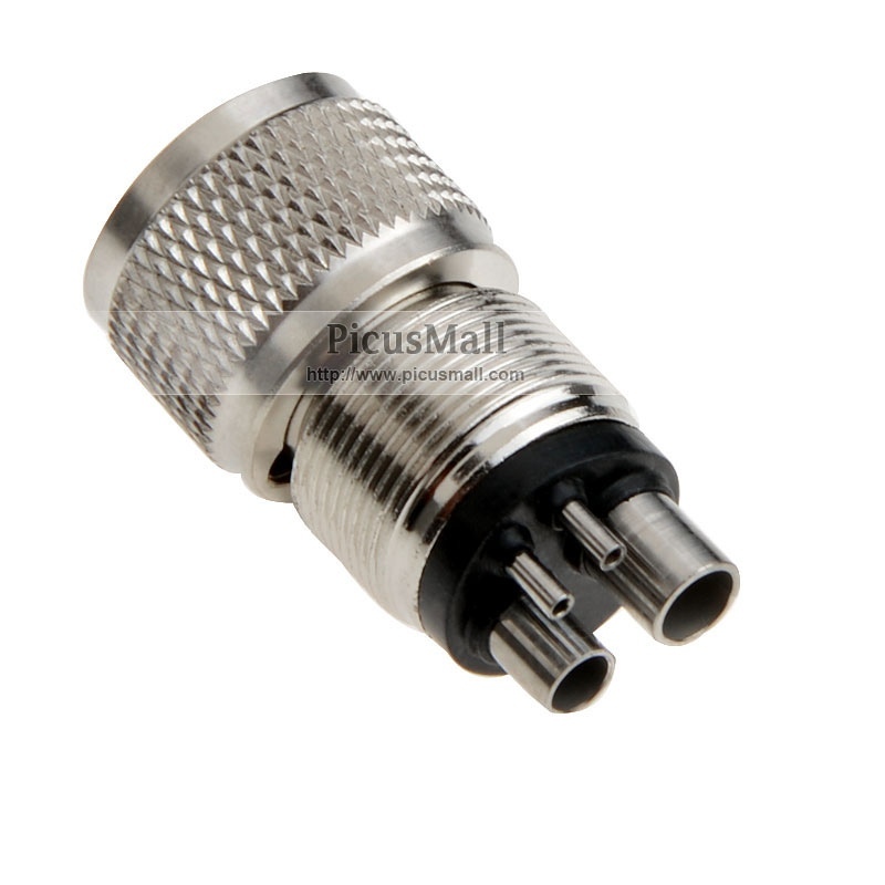 2pcs High Speed Handpiece Adapter Holes Changer Borden 2-Hole to 4-Hole