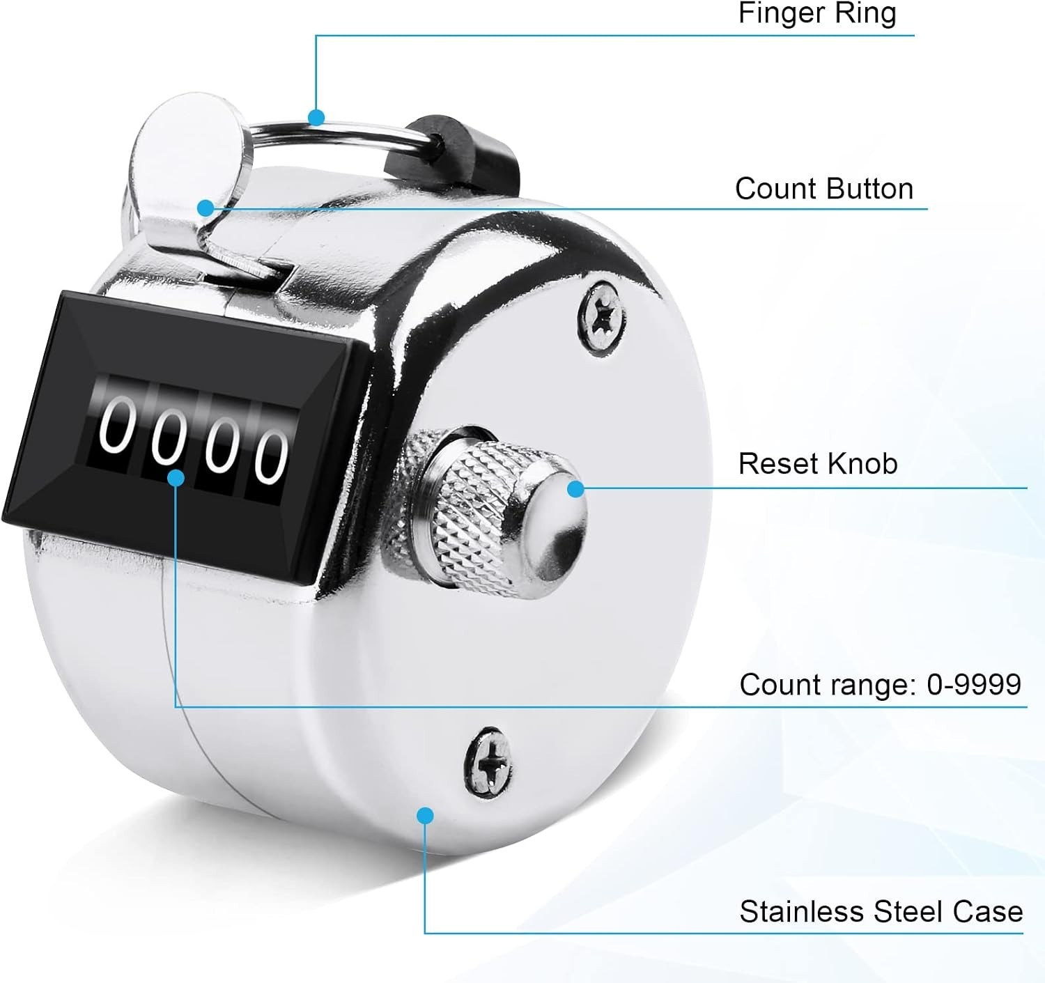Sturdy Metal Click Counter for Indoor and Outdoor Use with User-Friendly Design