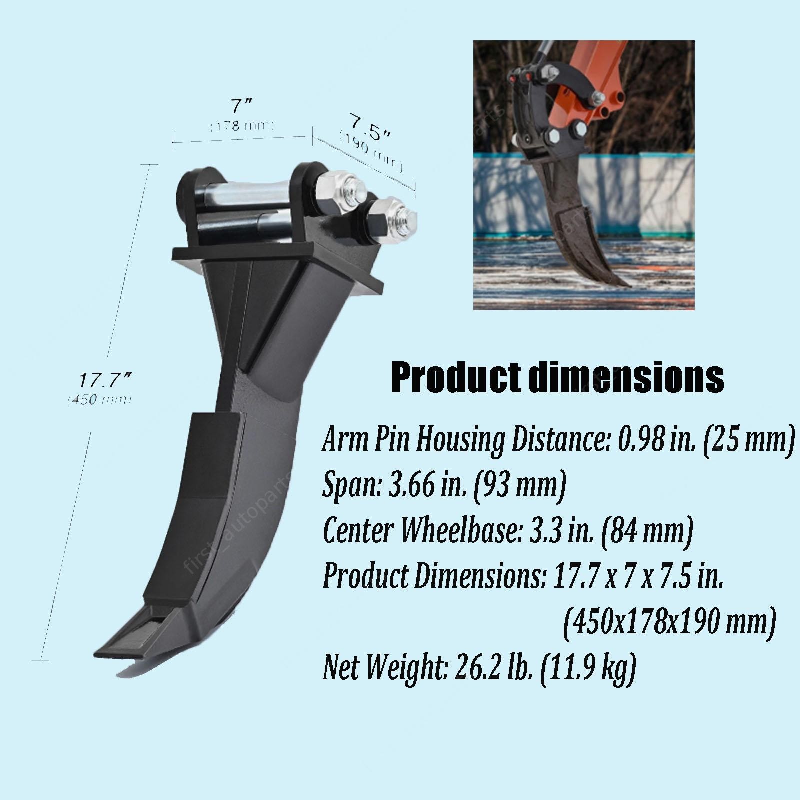 New Ripper Attachment Hooks Ripper Teeth For 0.8T-1.5T Mini Excavartor Digger