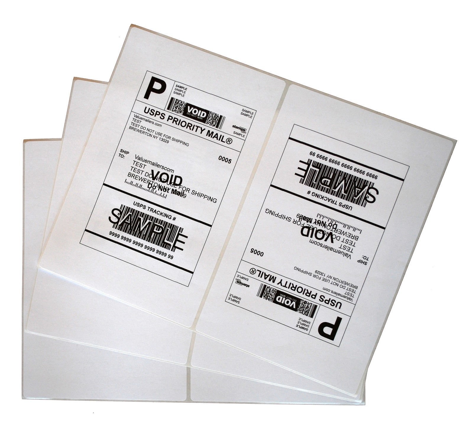 600 Round Corner 8.5×5.5 Shipping Labels 2 Labels Per Sheet Self Adhesive