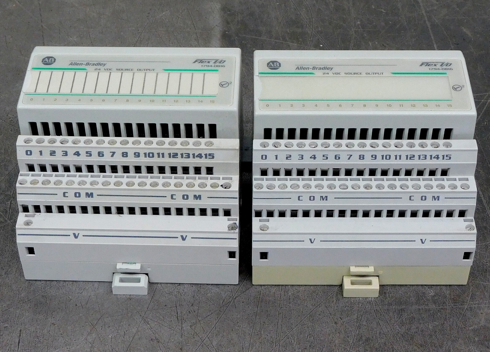Allen Bradley 1794-OB16 Flex I/O Output Module 16 Outputs 24V DC Lot of Two (2)