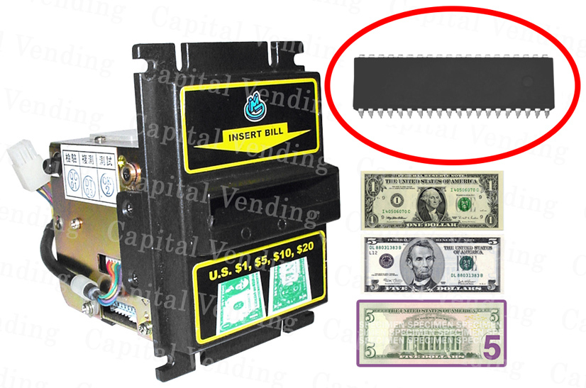 BL 700 ICT USD Game Max bill acceptor validator eprom to update to 2008 $5
