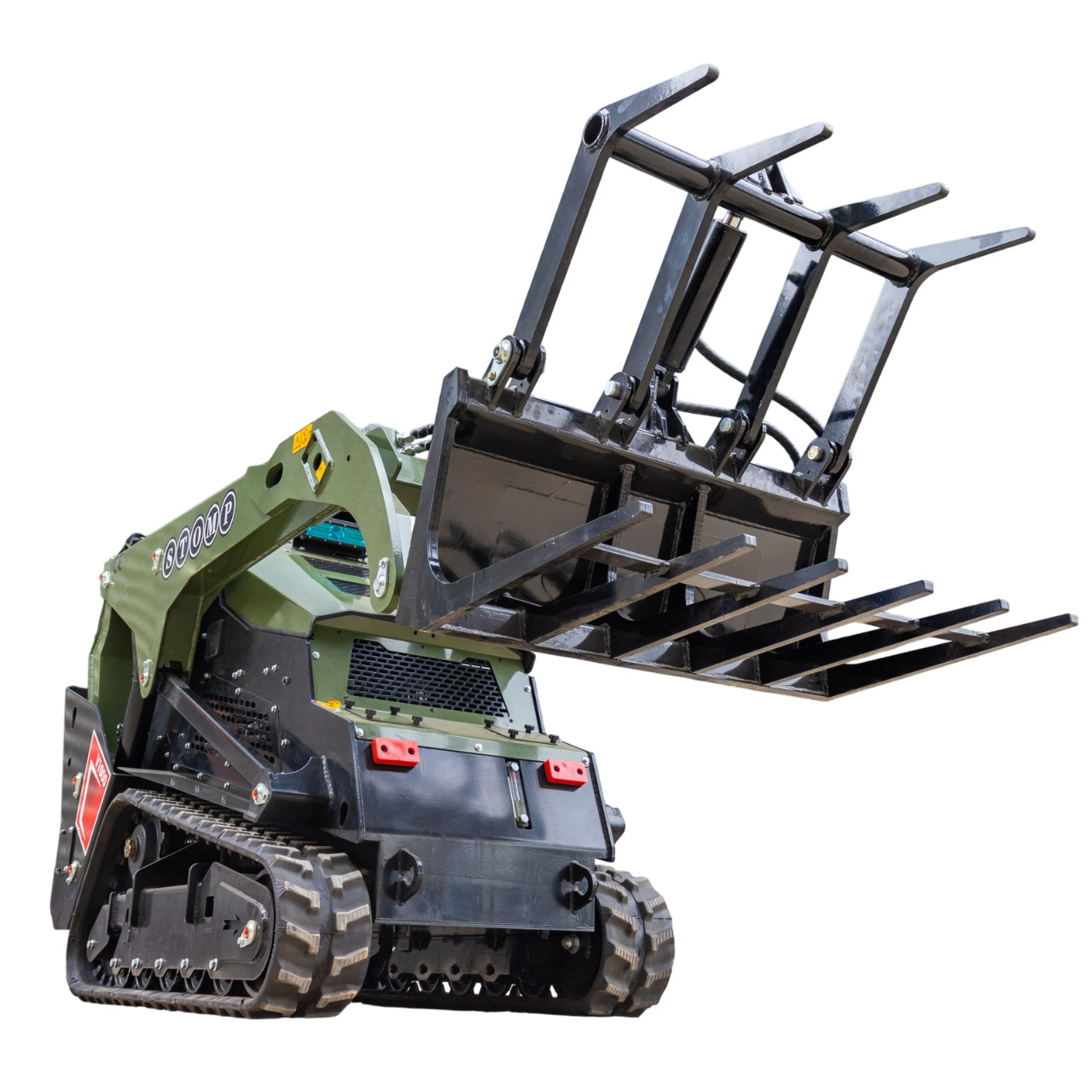 TYPHON STOMP V1000 1.5Ton Skid Steer Loader Kubota D1105 w Grapple and Bucket