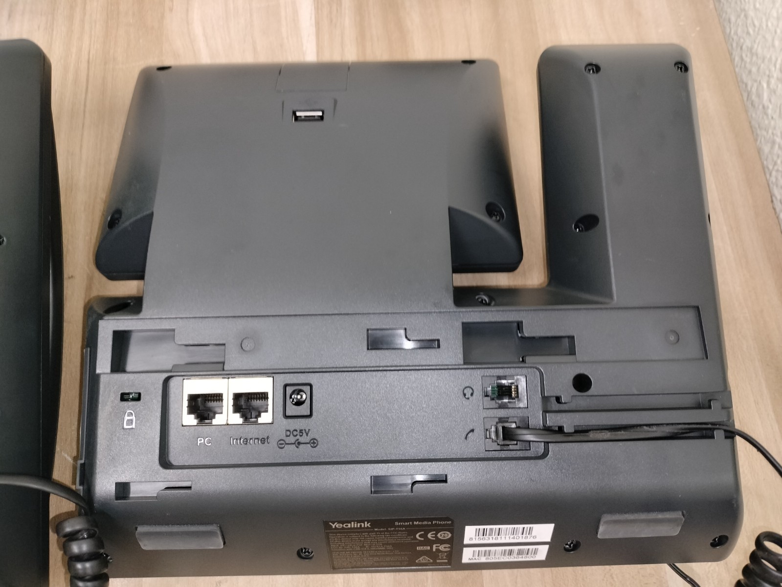 LOT OF 2 – Yealink SIP-T56A Android Smart Media IP Phone Color Touchscreen VoIP