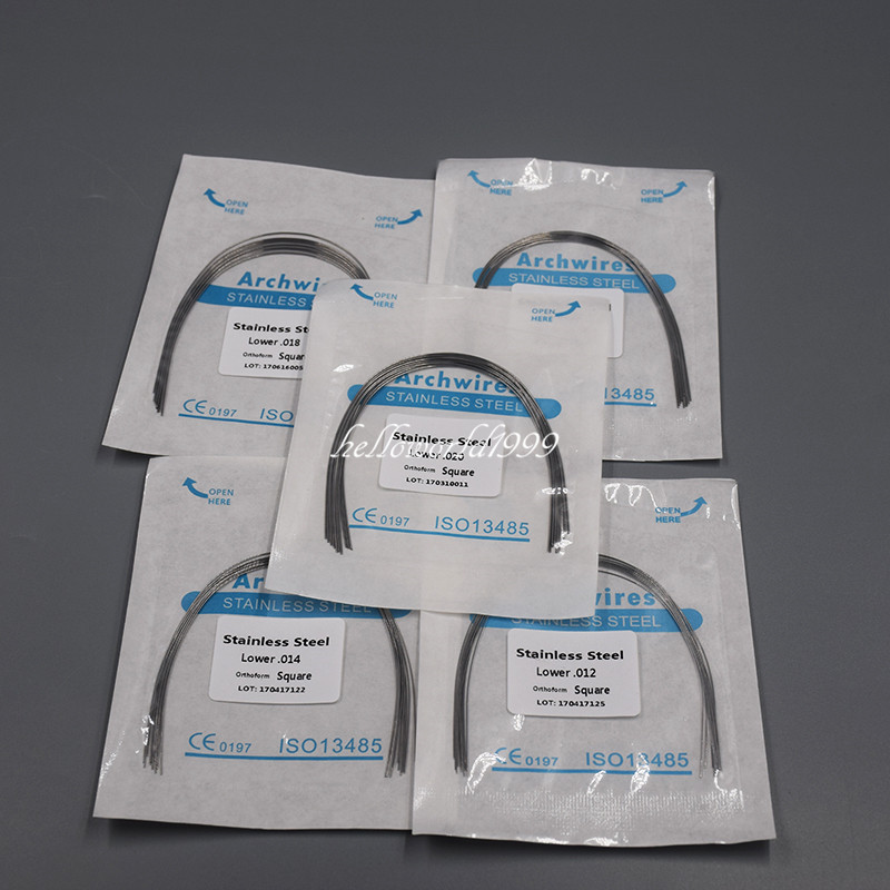 Dental Orthodontic Round Arch Wire Stainless Steel 012 14 16 18 020 Upper Lower