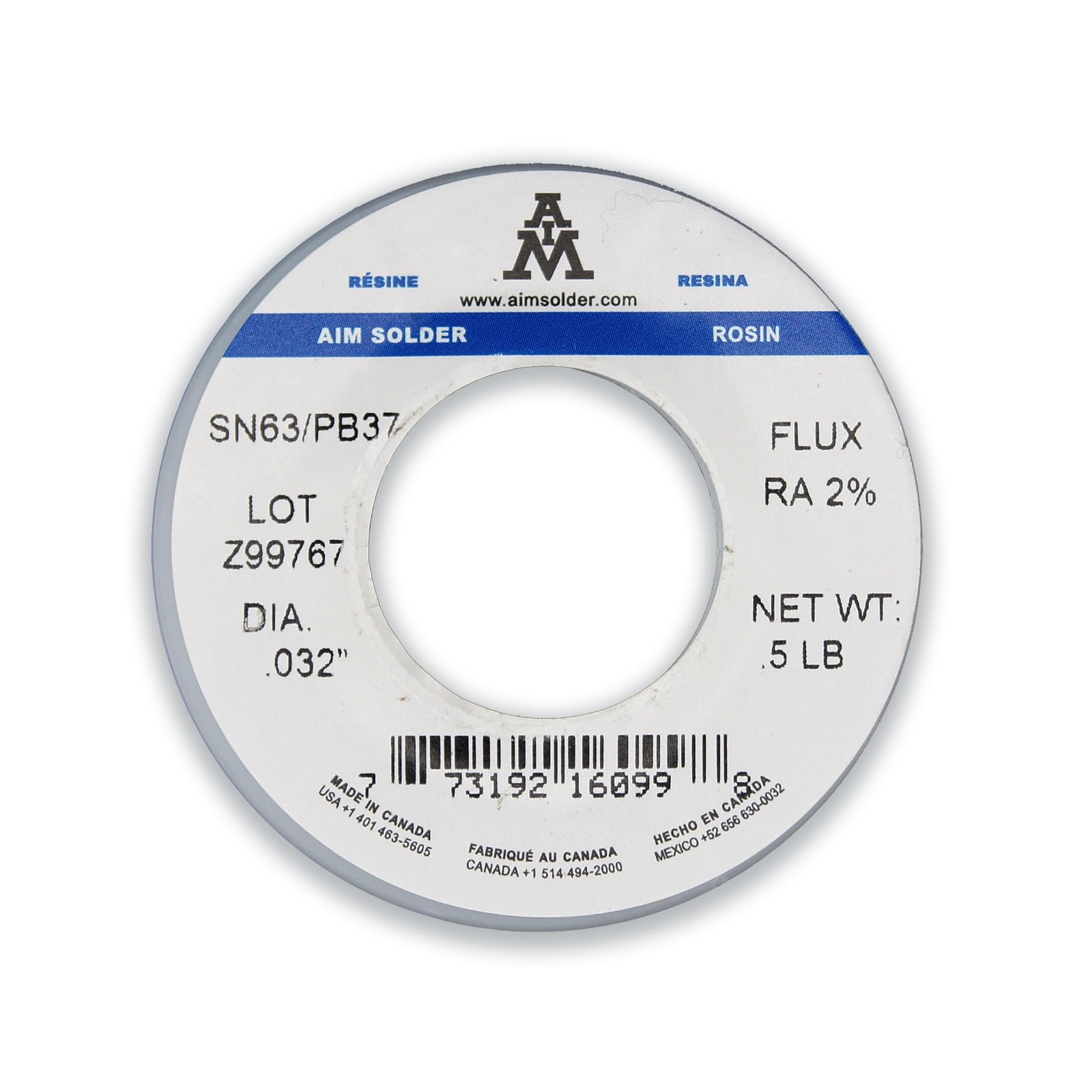 AIM 0.032″ 0.5lb Solder Wire
