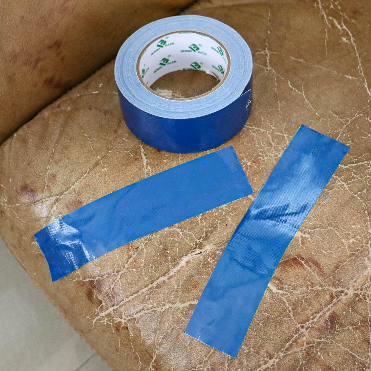 Blue Duct Tape, Heavy Duty Strong Industrial Grade Color Duct Tape 9.0 mil x 1.8