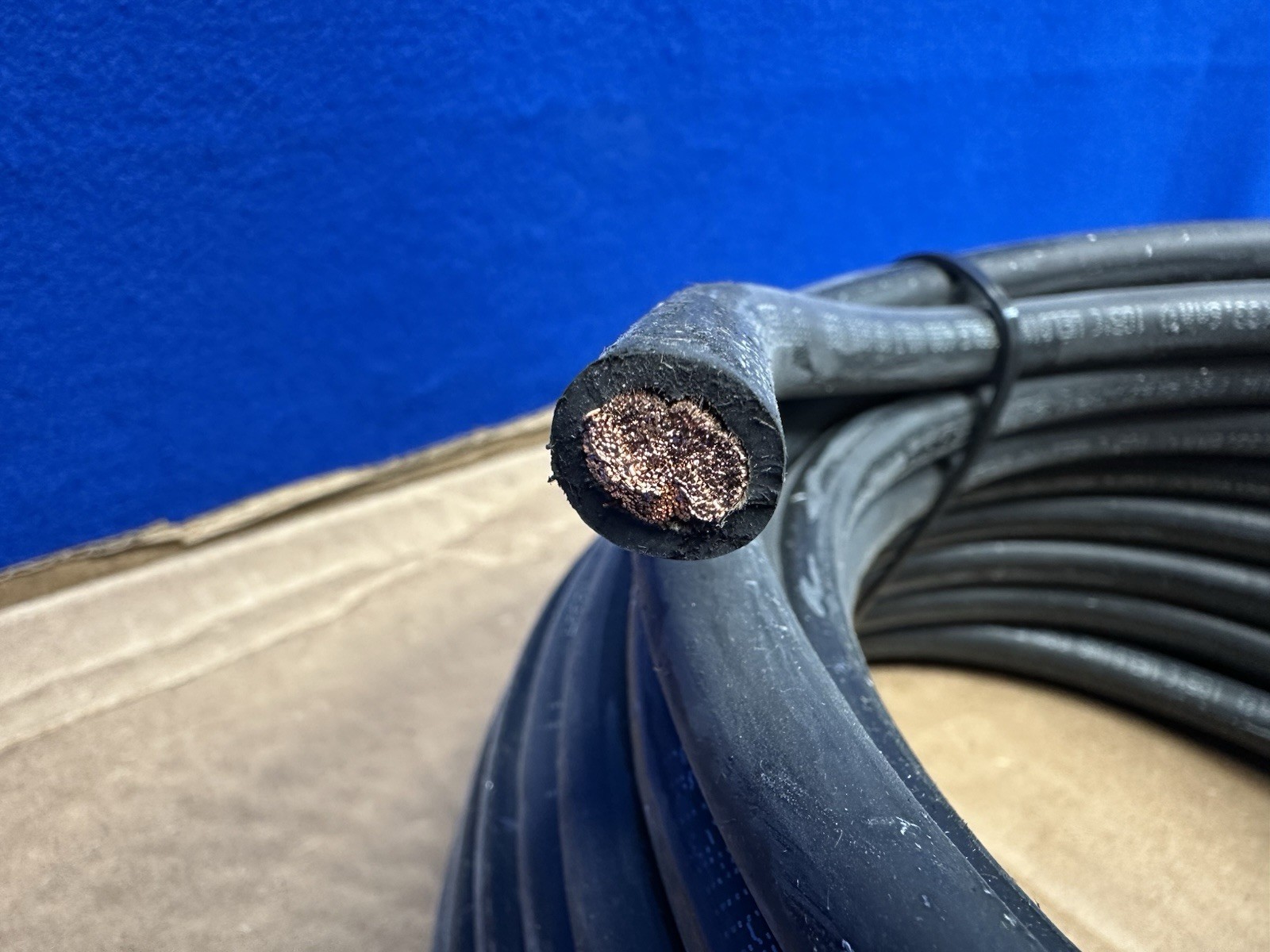CAROL Welding Cable 2 AWG Conductor Size, Black, 50 ft Lg 01776.80.01