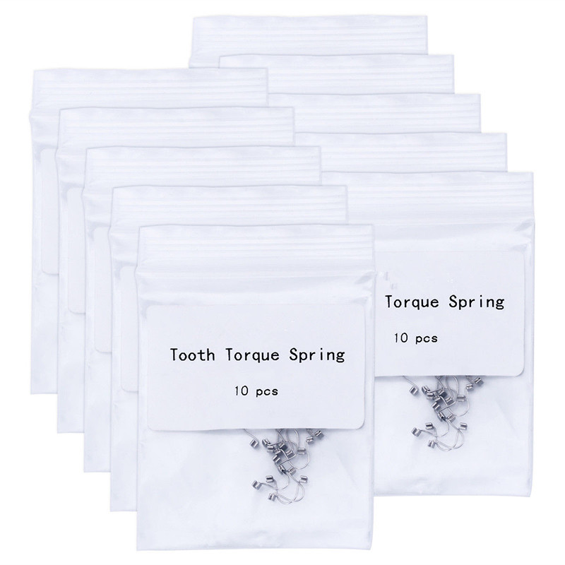 10 Pcs/pack Dental Single Anterior Teeth Torque Ortho Rectangular Spring