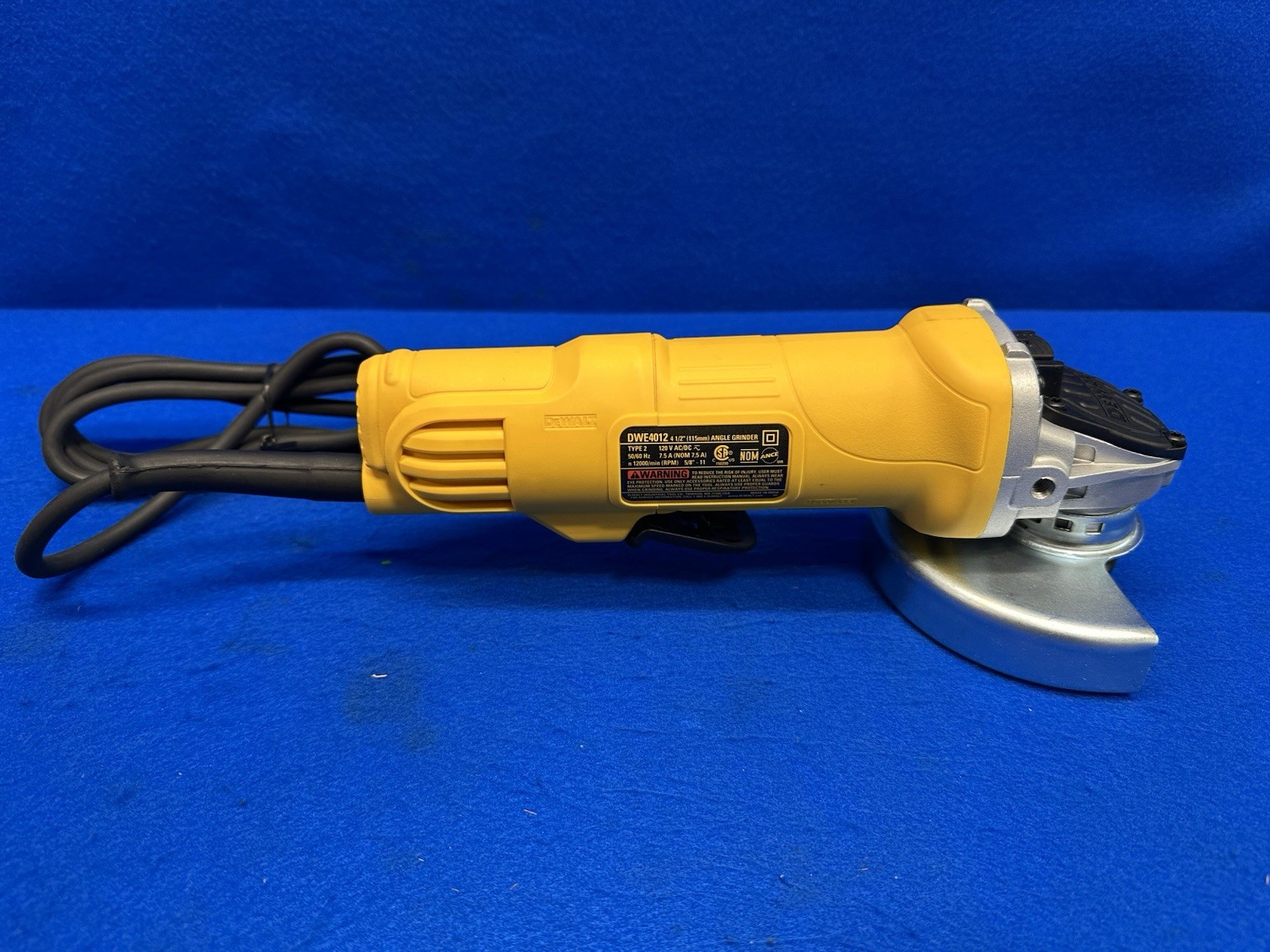Dewalt Paddle Switch Small Angle Grinder DWE4012