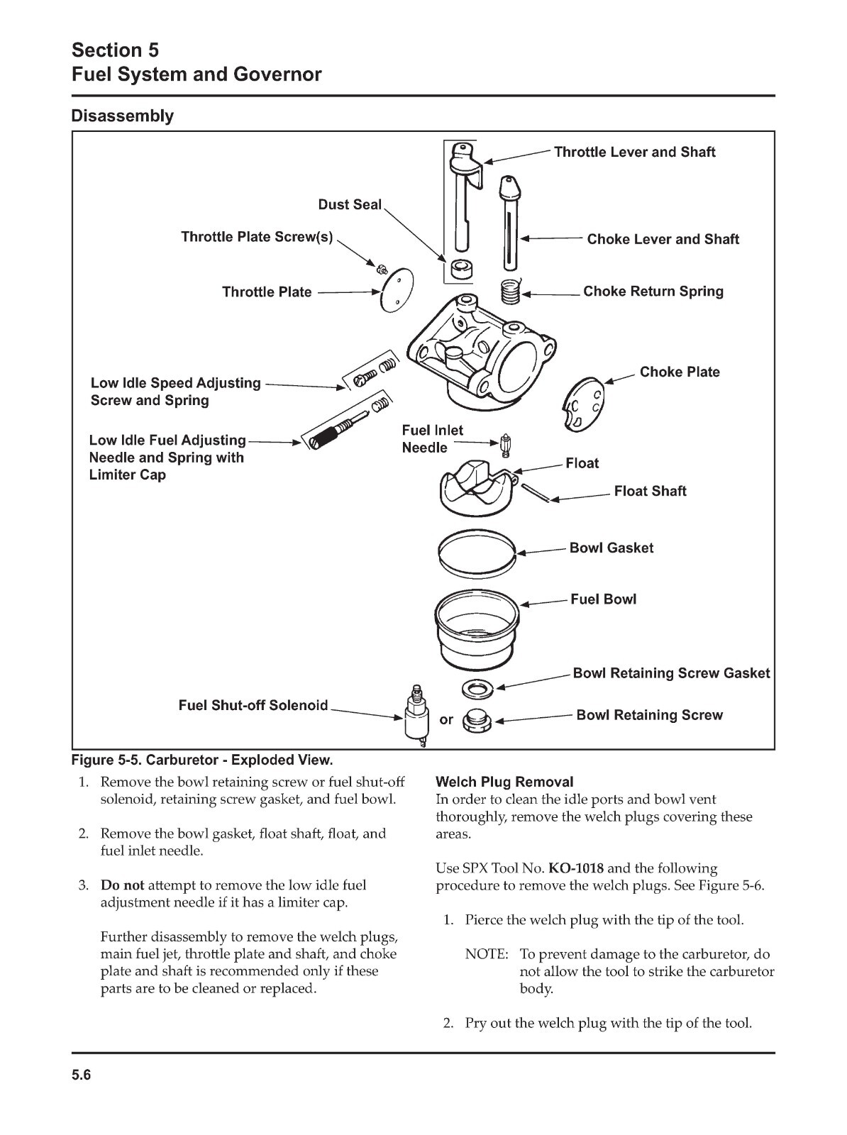2007 & 2011 Service Manual Fits Kohler Courage SV590 SV600 SV610 SV620 SV