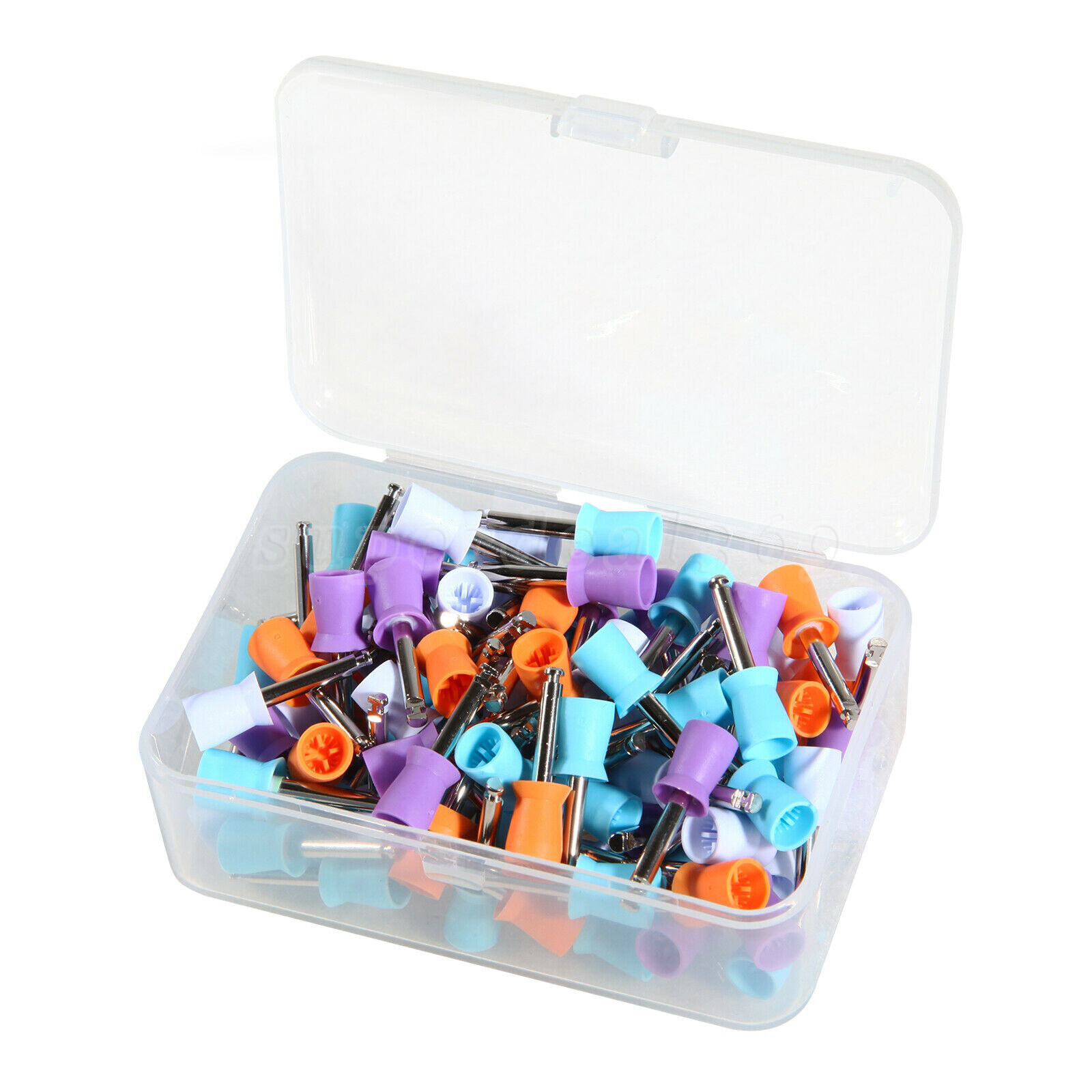 100*Dental Rubber Prophy Tooth Polish Polishing Cups Latch type brush Mixed OR