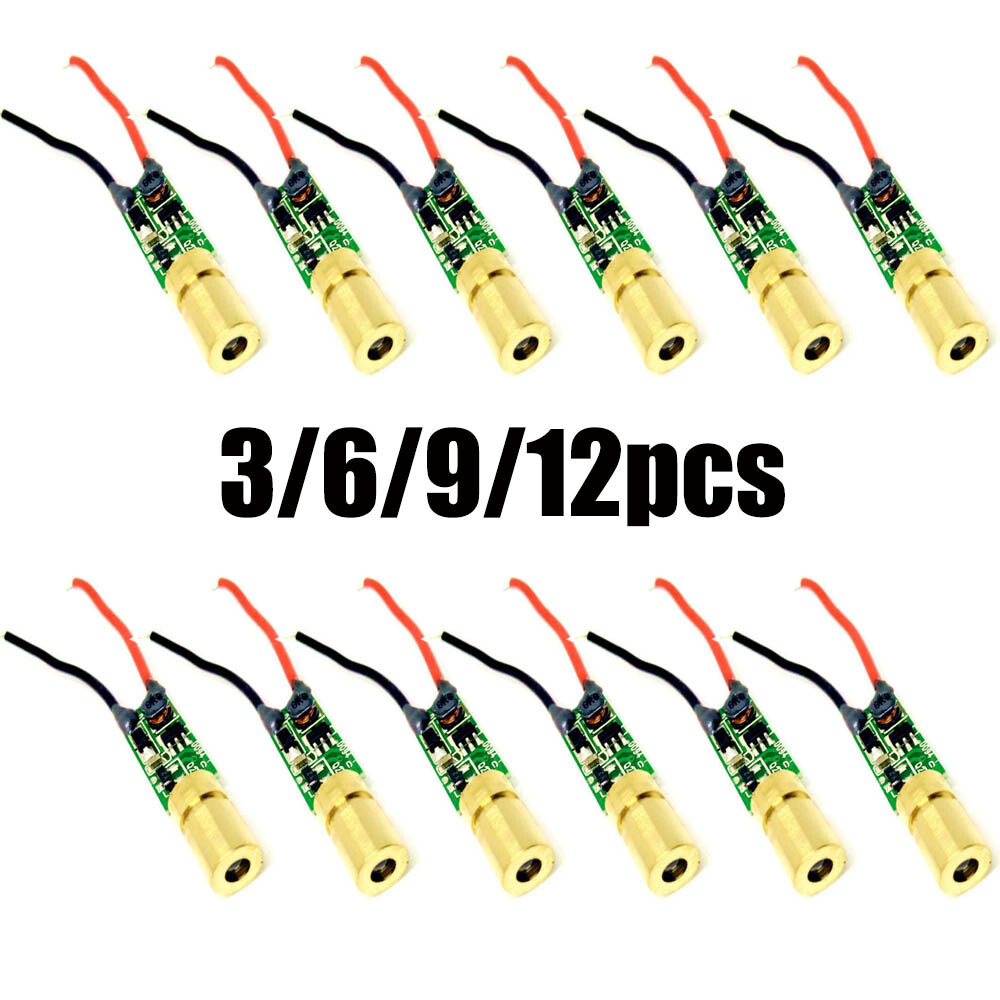 3/6/9/12Pcs 515nm 520nm 5mw Mini Green Laser Light Green Laser Diode Dot Module