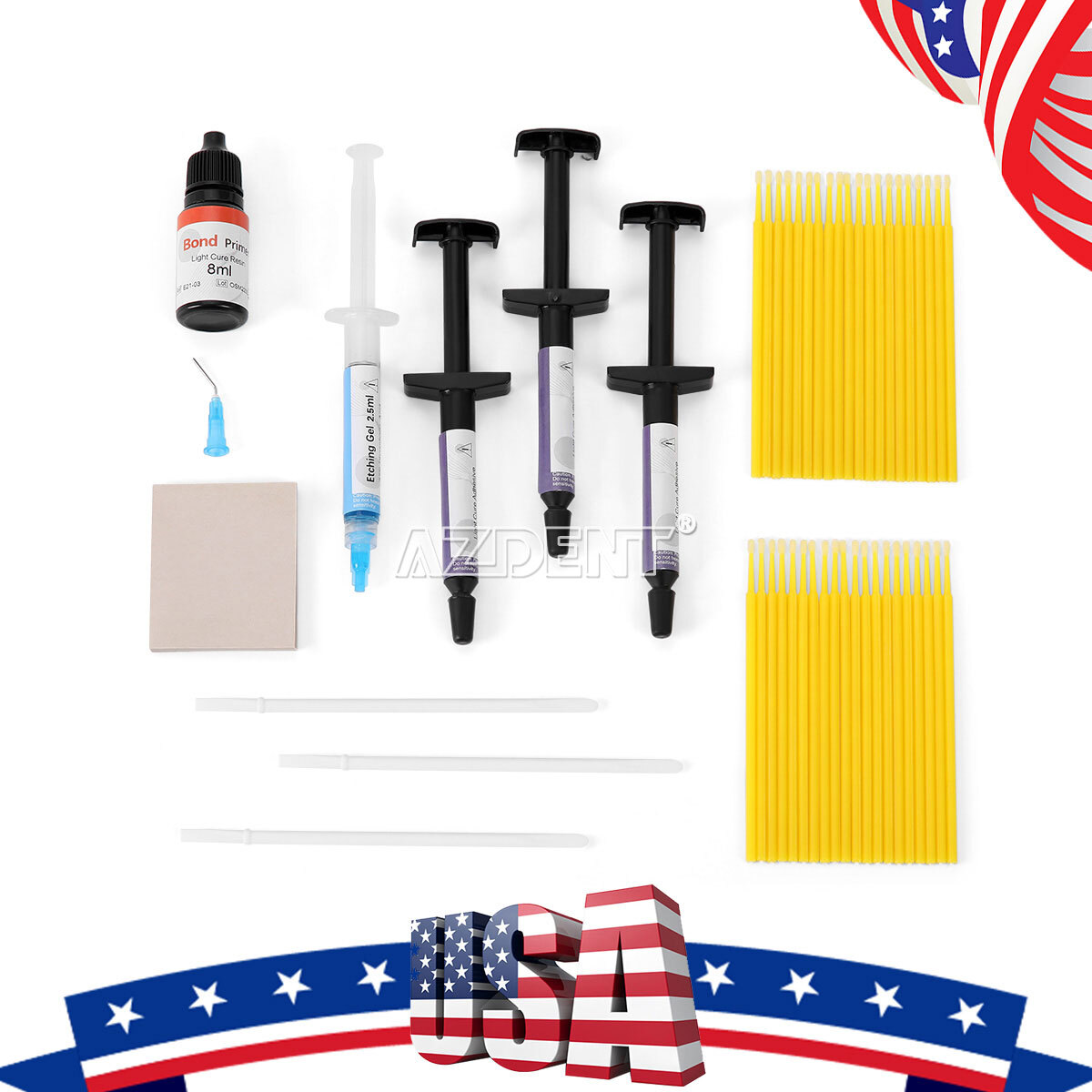 Dental Light Cure Orthodontic Bonding Bracket Light Cure Adhesive Kit