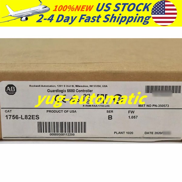New Allen Bradley GuardLogix Logix 5580 5MB Controller 1756-L82ES/B 1756L82ES