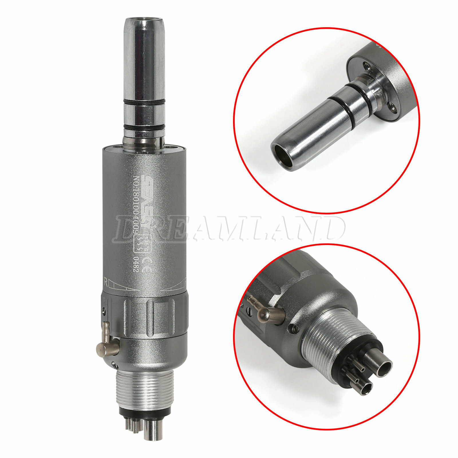 3* Dental Low Speed Air Motor E-Type Contra Angle Straight Handpiece NSK NMP