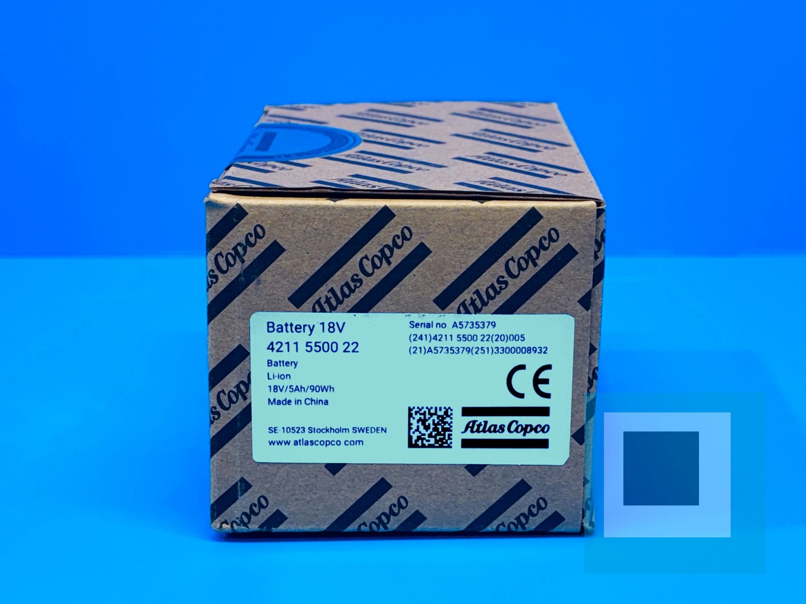 Atlas Copco Battery 18V/5Ah/90Wh 4211 5500 22 – NEW SEALED