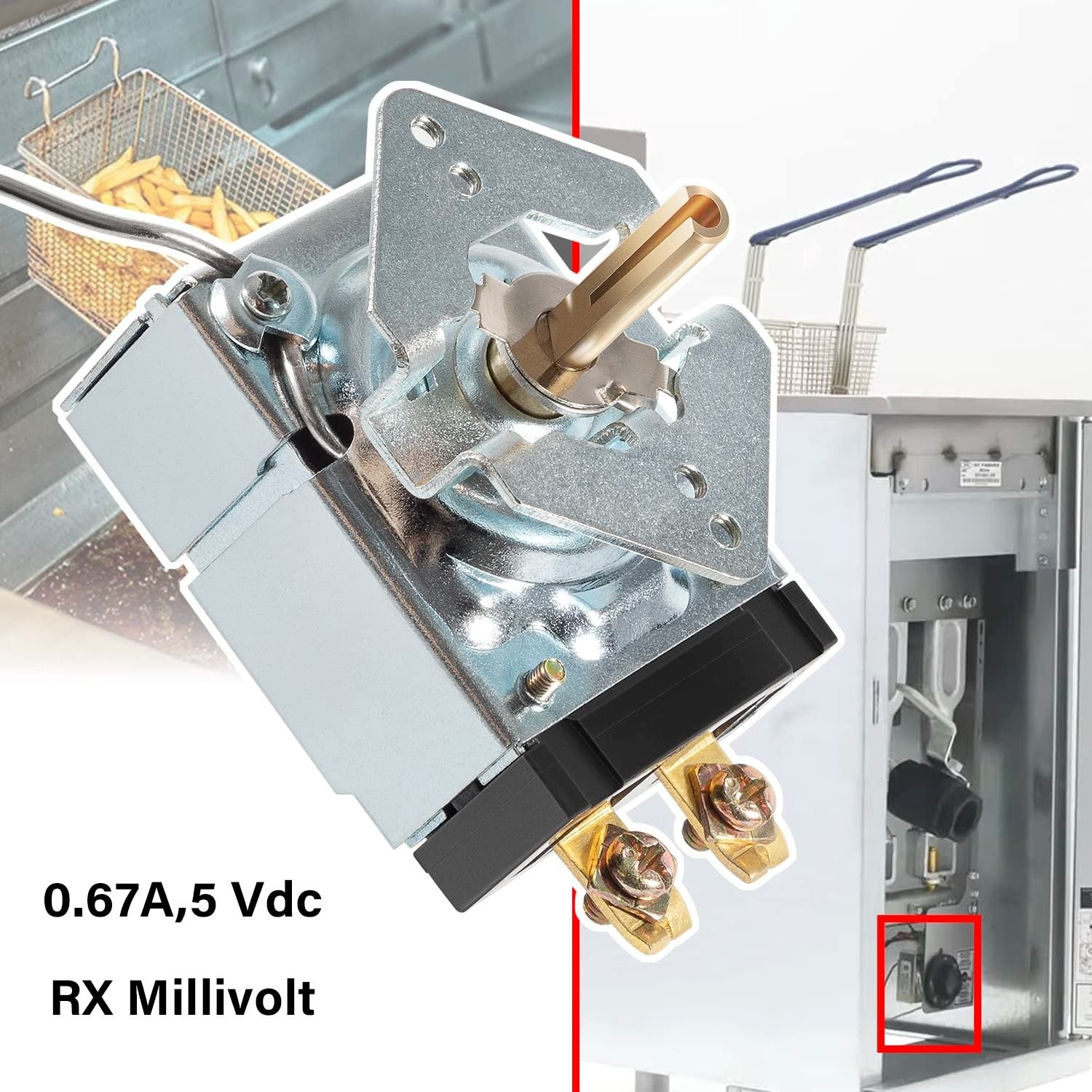 60125401 Thermostat 200-400F Rx Millivolt for Fryer Pitco Imperial Dean RX-1-36