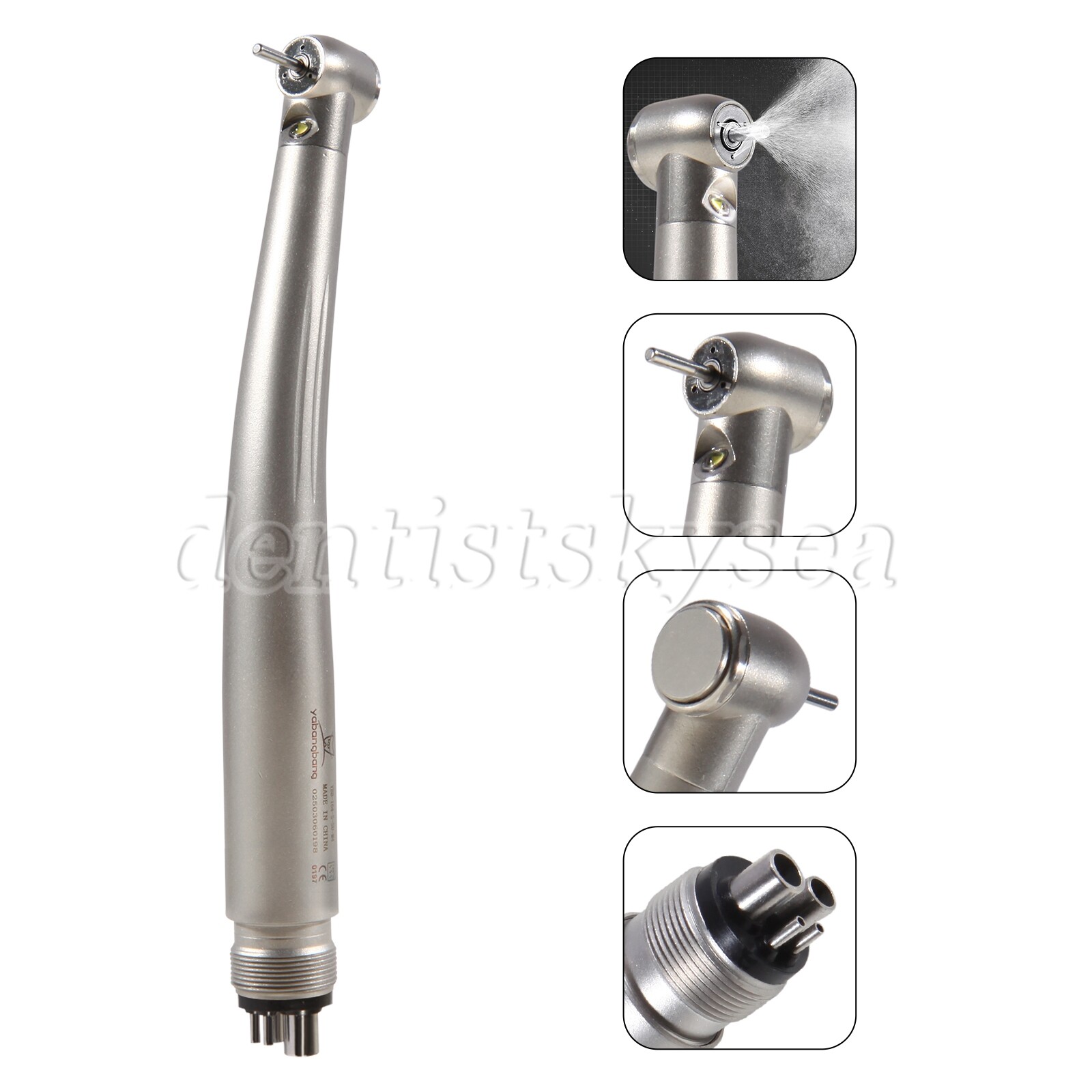 Dental High Speed Handpiece / LED Fiber Optic Fit NSK 2/4H Standard Head Y1BA4