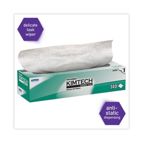 Kimtech Kimwipes Delicate Task Wipers, 14.7×16.6, Unscented, 144/Box, 15/Pack