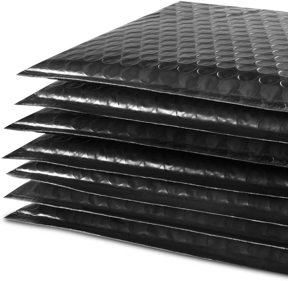 #2 8.5×12 Usable space 8.5″ x 11.Poly Bubble Mailer Padded Envelopes Black color