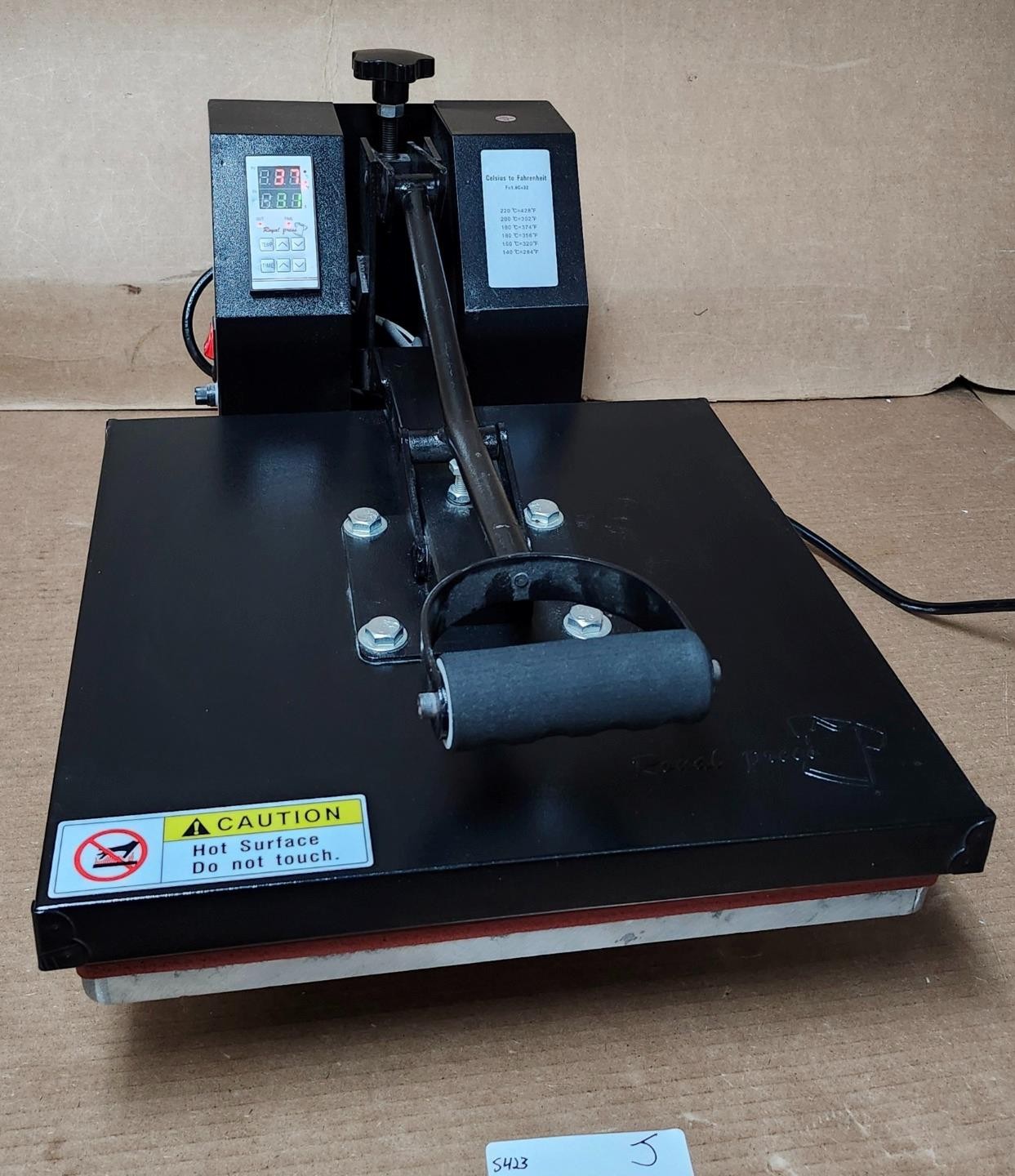 ROYAL PRESS INDUSTRIAL DIGITAL HEAT PRESS MACHINE ! S423 J