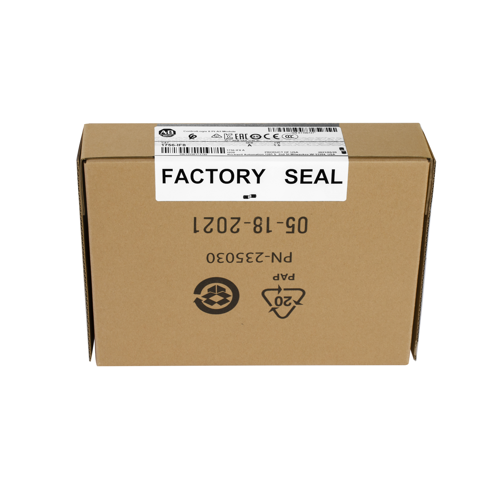 Allen-Bradley 1756-IF8 Ser A 1756IF8 ControlLogix 8 Point A/I Module New Sealed