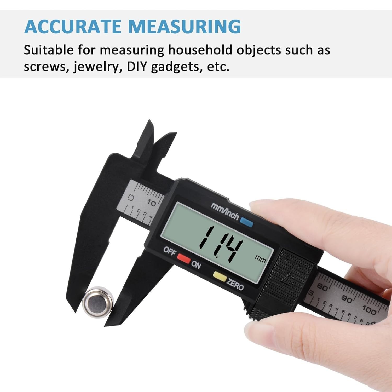 0-6″ Electronic Micrometer Caliper – Accuracy ±0.2mm, Easy Inch/MM Conversion