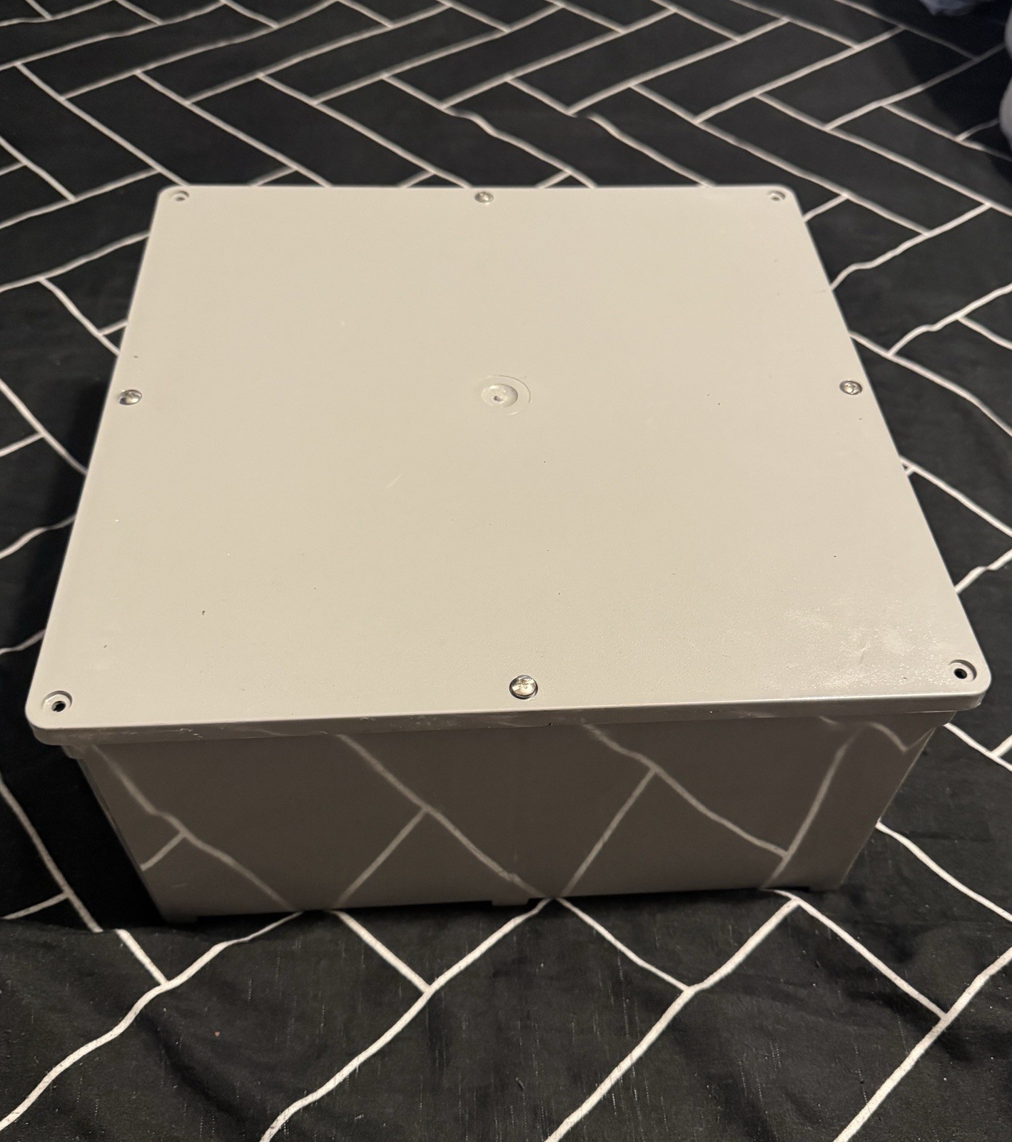 12x12x6 PVC Junction Box Gray Outdoor Electrical Enclosure