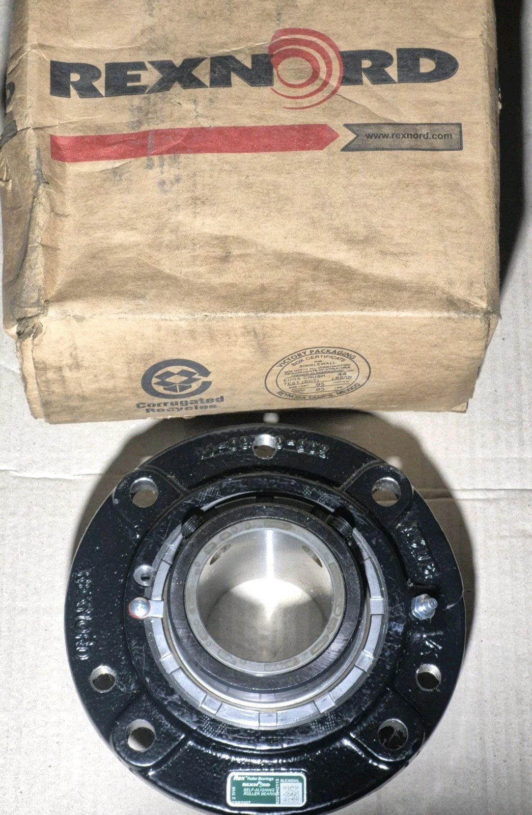 NEW REXNORD ZBR2207 2-7/16 FLG CART MOUNTED SPHERICAL ROLLER BEARING
