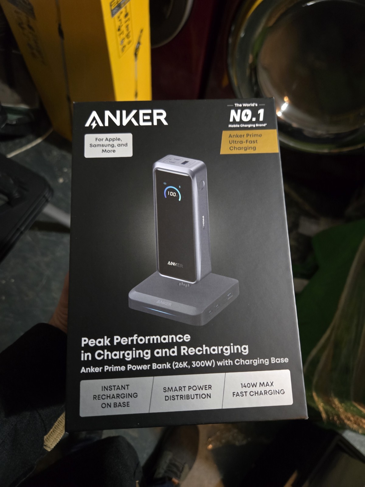 26K 300W Anker Prime Power Bank and Charging Base 26,250mAh 300W Max with Base