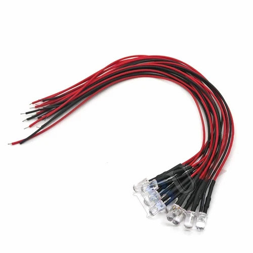 10PCS DC 3V 6V 12V 24V Pre Wired 3Mm 5Mm LED Light Lamp Bulb Prewired Emitting D