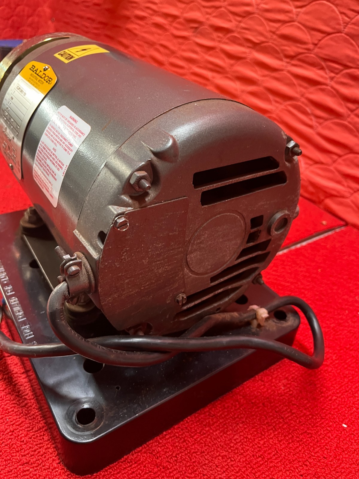 Used Baldor-Reliance Industrial Motor 2 HP 1740RPM 200V 6.2A Good Condition