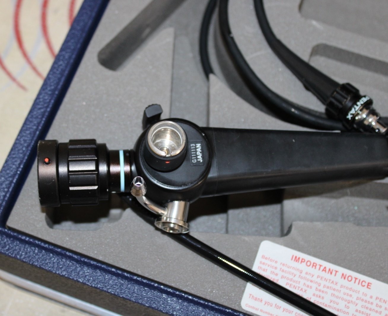Pentax FB-18BS Portable Flexible Fiberoptic Bronchoscope -0BF- w/ Case